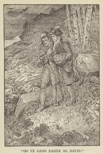 Robert Louis Stevenson tarafından Kaçırılanlar için İllüstrasyon by Louis John Rhead