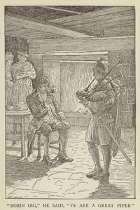 Robert Louis Stevenson tarafından Kaçırılanlar için İllüstrasyon by Louis John Rhead