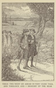 Robert Louis Stevenson tarafından Kaçırılanlar için İllüstrasyon by Louis John Rhead