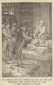 Robert Louis Stevenson tarafından Kaçırılanlar için İllüstrasyon by Louis John Rhead