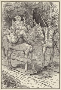 Hayır, dedi Robin, Hiçbir şeyden korkma, çünkü sana zarar vermeyeceğim. by Louis John Rhead