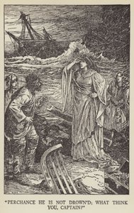 Muhtemelen boğulmamıştır; ne düşünüyorsun kaptan by Louis John Rhead