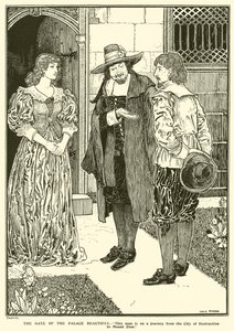Güzel Sarayın Kapısı (gravür) by Louis John Rhead