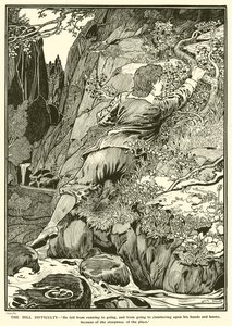 Tepe Zorluğu (gravür) by Louis John Rhead