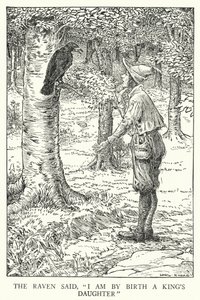 Kuzgun, "Ben doğuştan bir kralın kızıyım" dedi. by Louis John Rhead