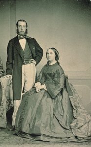Maximilian of Hapsburg-Lorraine (1832-67) ve Charlotte Saxe-Coburg-Gotha (1840-1927), Meksika İmparatoru ve İmparatoriçesi, Meksika'ya Ayrılmadan önce, 1864 by Louis Joseph Ghemar