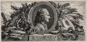 Louis-Joseph Masquelier tarafından gravür Jean Philippe Rameau (1683-1764) portresi by Louis Joseph I Masquelier