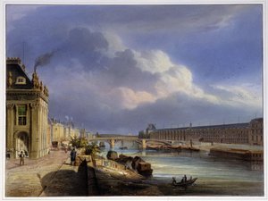 Pont du Carrousel ve Louvre