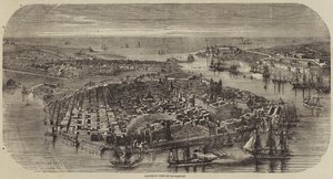 Havannah'ın kuşbakışı görünümü by Louis Le Breton