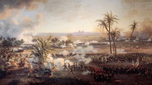 Mısır Seferi (Seferi) (1798-1801): “” Piramitler Savaşı, 21 Temmuz by Louis Lejeune