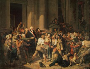Rouen Belediye Başkanı Mösyö Defontenay'ın Cesaret Yasası, 29 Ağustos 1792 (tuval üzerine yağlı boya) by Louis Leopold Boilly