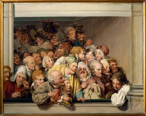 Fransa, Paris, Versailles, Tiyatro Kutusu ücretsiz performans gününde by Louis Leopold Boilly