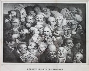 Otuz Beş Başlı Grup, 1825 by Louis Leopold Boilly
