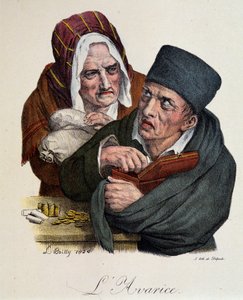 Yedi Ölümcül Günah: Boilly tarafından Açgözlülük by Louis Leopold Boilly