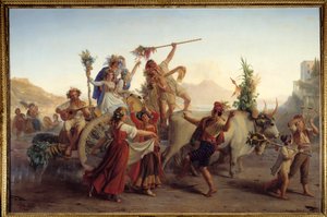 Napoli yakınlarındaki Kemerli Madonna Bayramının Dönüşü Louis Leopold Robert (1794-1835) 1827 Güneş. 1,47x2,12 m