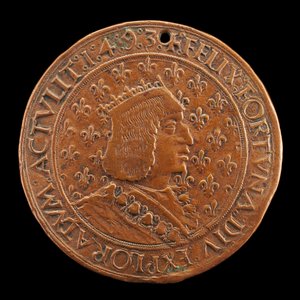 Charles VIII, 1470-1498, Fransa Kralı 1483 [ön yüz], 14931494 by Louis Lepère