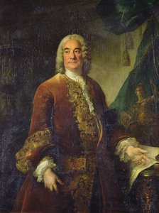 Charles-Francois-Paul Lenormant Tournehem (1684 - 1751), kraliyet binalarının yöneticisi, c.1750 (tuval üzerine yağlı boya)
