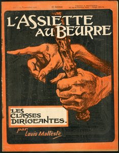 “L’Plate au beurre”” kapağı, 295 numara, Renkli hicivli by Louis Malteste