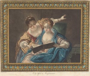 Güzel Müzeciler, 1775. by Louis Marin Bonnet