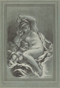 Yunusun Üzerinde Venüs ve Aşk Tanrısı by Louis Marin Bonnet after Juste François Boucher