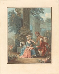 Beş çayı by Louis Marin Bonnet after Pierre Antoine Baudouin