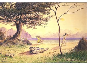 Kurtarma, c. 1900. by Louis Michel Eilshemius