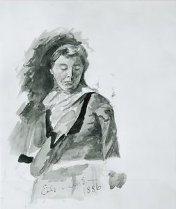 Kadın Figürü, 1886. by Louis Michel Eilshemius