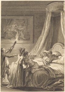 benzin dolu by Louis Michel Halbou and Antoine Jean Duclos after Jean Honoré Fragonard