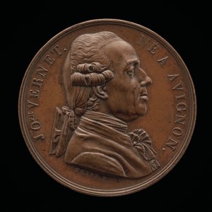 Claude-Joseph Vernet, 1714-1789, Ressam [ön yüz], 1826. by Louis Michel Petit