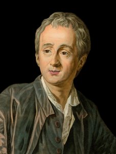 Michel Van Loo tarafından gravür Fransız yazar ve filozof Denis Diderot (1713-1784) portresi