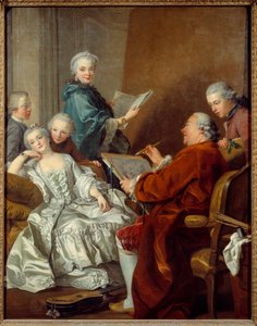 Ressam Carle van Loo ve ailesi Louis Michel van Loo