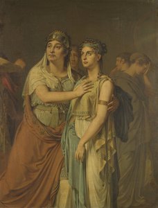 Aktrisler Joanna Cornelia Ziesenis-Wattier (1762-1827) ve Geertruida Jacoba Grevelink-Hilverdink (1786-1827) Iphigenia