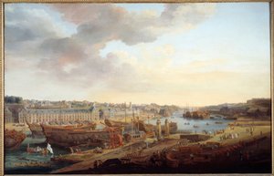 Tersane: “” Brest limanı”” Resim Louis Nicolas van Blarenberghe (1716-1794) 1774 Güneş. 1.25x1.93m Brest, Güzel Sanatlar Müzesi