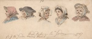 Covent Garden'da Başörtüsü by Louis Philippe Boitard