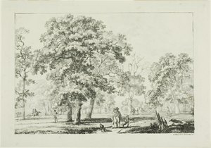 Ormanda Yürüyen İnsanlar by Louis Pierre Baltard