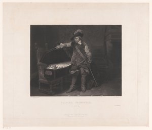 Oliver Cromwell, İngiltere Kralı I. Charles'ın tabutunda Olivier Cromwell. 30 Ocak 1649 (nesne üzerindeki başlık) by Louis Pierre Henriquel Dupont