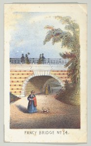 Fantezi Köprü No. 14, diziden, Manzaralar Central Park, New York, Bölüm 3, 1864. by Louis Prang