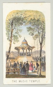 The Music Temple, diziden, Views in Central Park, New York, Bölüm 2, 1864.