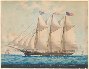 Sumru Schooner "Minnie G. Loud" by Louis Roux