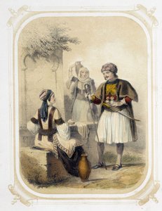 Yunanistan sakinleri - Louis Lassalle tarafından resmedilen “Genç Gezginin Albümü”nde