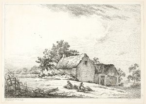Oğlanlar Ahşap Paketleme ile Çiftlik Sahnesi by Louis Simon Lempereur