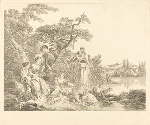 Çobanın Hediyeleri by Louis Simon Lempereur after François Boucher