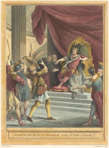 Kral, Uçurtma ve Avcı by Louis Simon Lempereur after Jean Baptiste Oudry