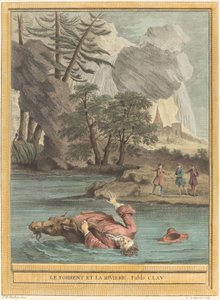 Le torrent et la riviere (Torrent ve Nehir) by Louis Simon Lempereur after Jean Baptiste Oudry