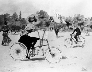 Les Vélocipédistes - Louis Vallet, Bibl. sanat deko