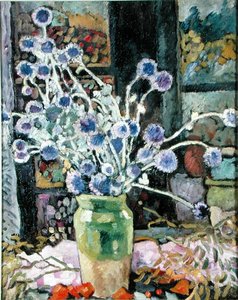 Pencerede Çiçek Buketi by Louis Valtat