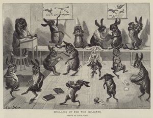 Tatil için ayrılık by Louis Wain