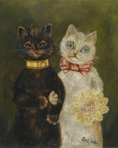 Gelin ve damat by Louis Wain