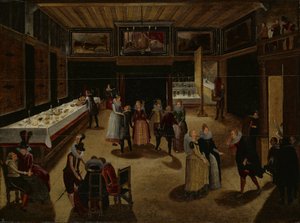Akşam Partisi by Louis de Caullery (manner of)