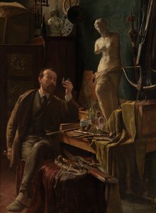 Sanatçı kendi stüdyosunda by Louis van Engelen